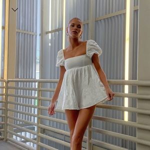 NWT Princess Polly Lorna Romper White